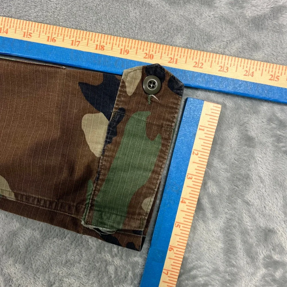 Army American Apparel Camo Combat Coat XS Short Green Ripstop Jacket Military